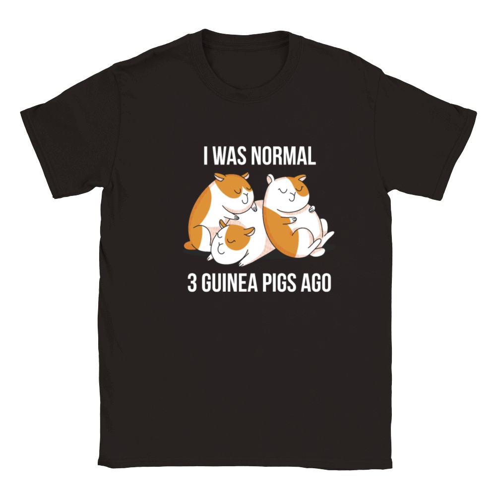 I Was Normal 3 Guinea Pigs Ago Funny Pet Lover Classic Kids Crewneck T-shirt