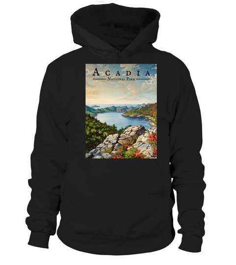 Jordan Pond Vista - Acadia National Park Hoodie Unisex