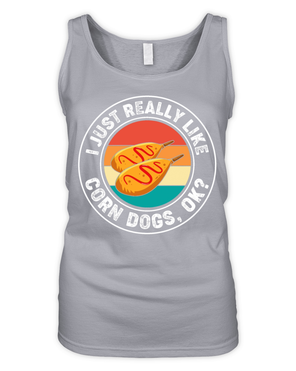 I Just Really Like Corn Dogs Funny Corn Dog Organic Women's Tank Top