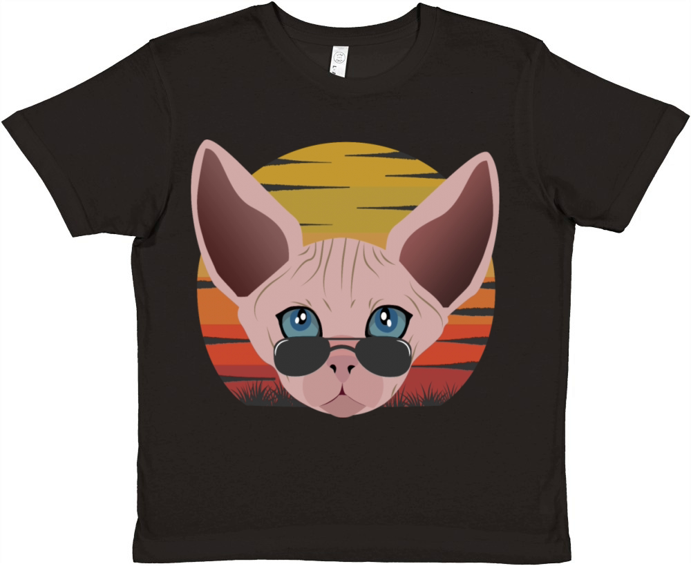 sphinx cat sunset Premium Kids Crewneck T-shirt