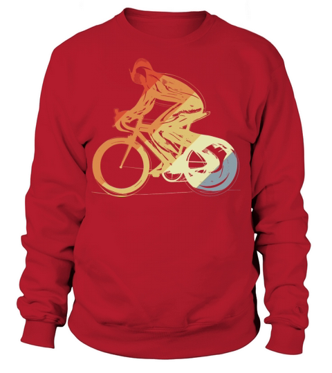 Cyclist Vintage Look Sweatshirt Unisex