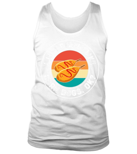I Just Really Like Corn Dogs Funny Corn Dog Tank Top Unisex