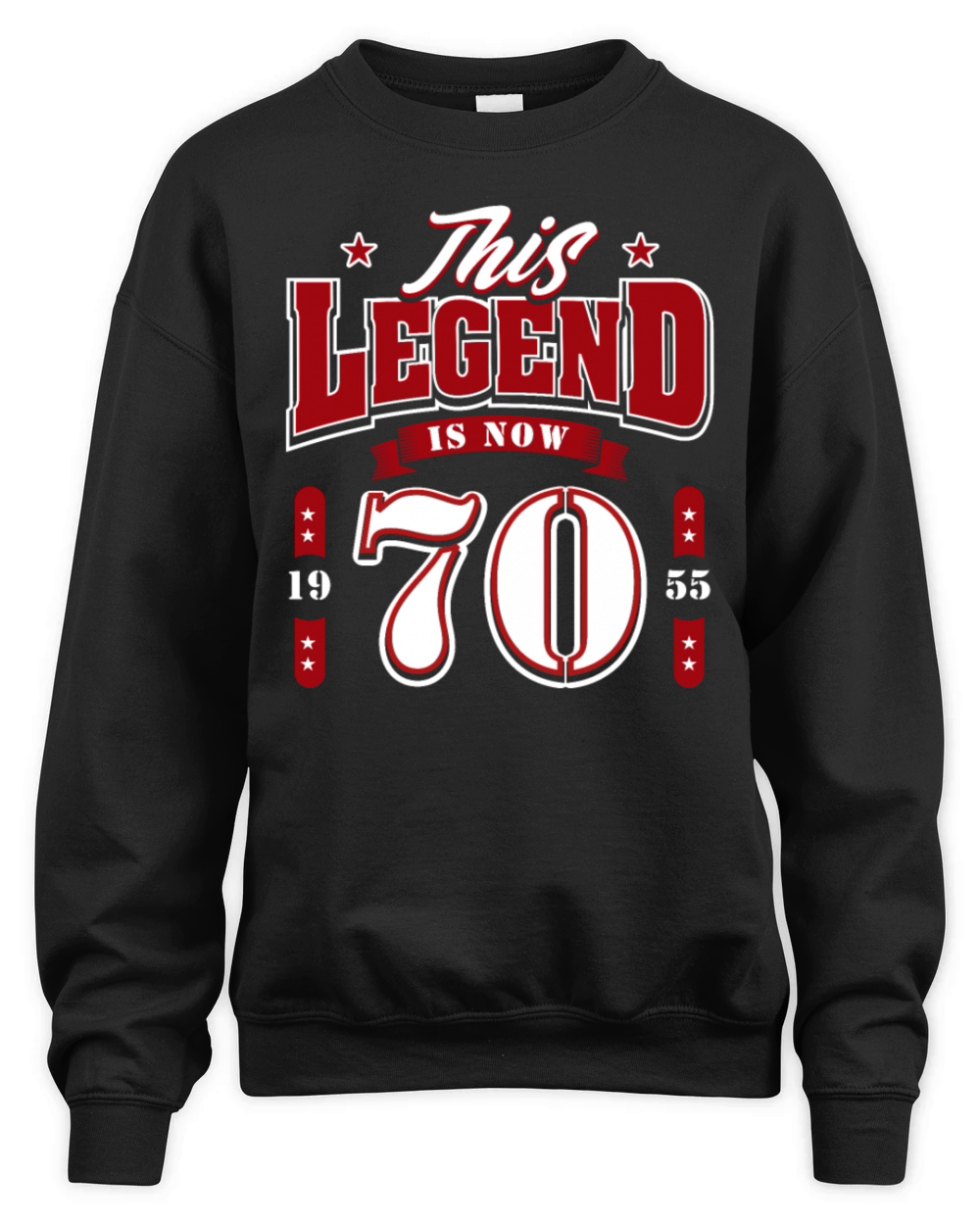70th Birthday 1955 Legend 70 Years Unisex Premium Crewneck Sweatshirt