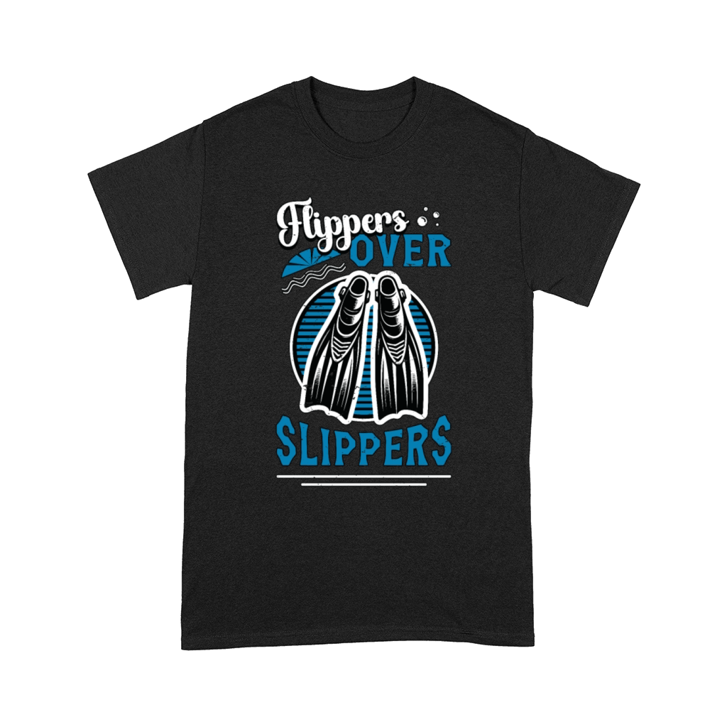 Scuba Diving Flippers Over Slippers Free Diving Comfort T-shirt