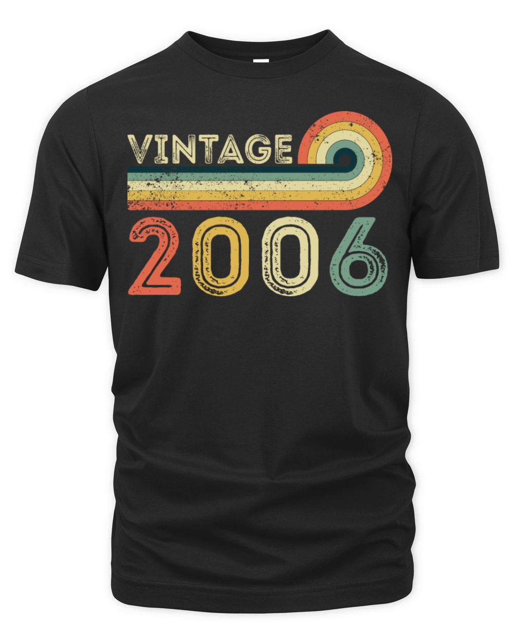 Vintage 2006 Born in 2006 Birthday Bday Gift Organic Unisex T-shirt