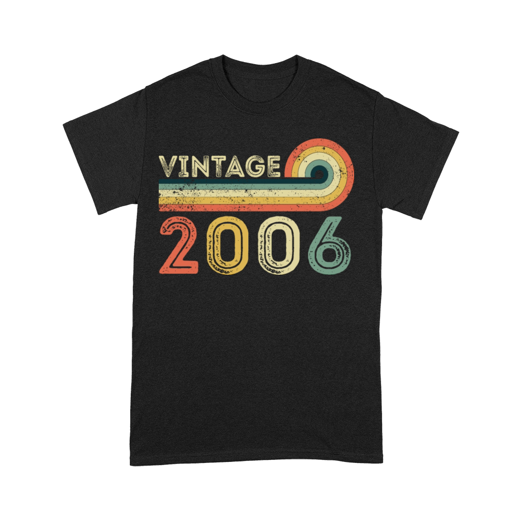 Vintage 2006 Born in 2006 Birthday Bday Gift Premium T-shirt