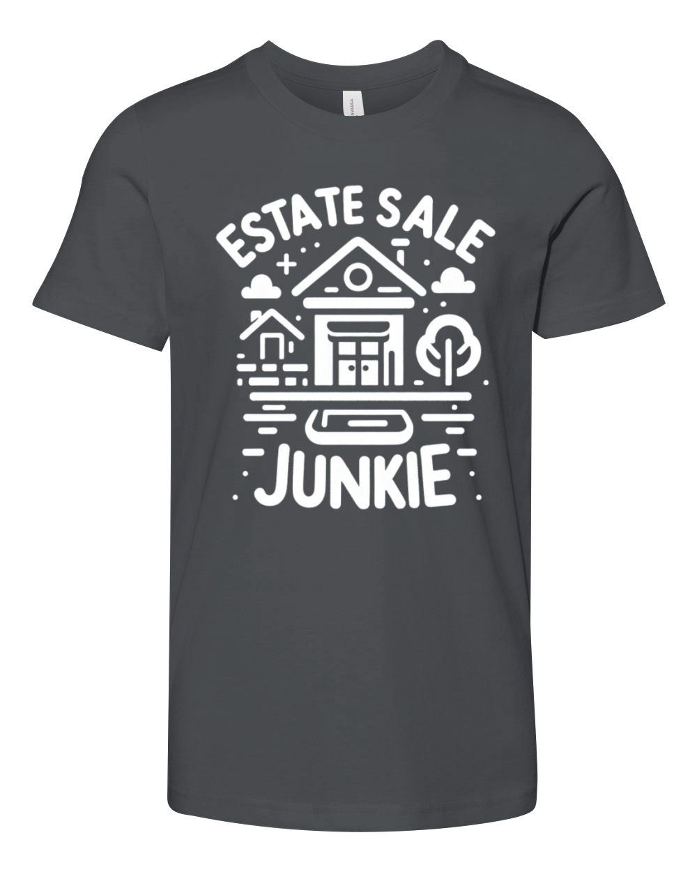 Estate Sale Junkie 5 Youth Unisex Jersey Tee