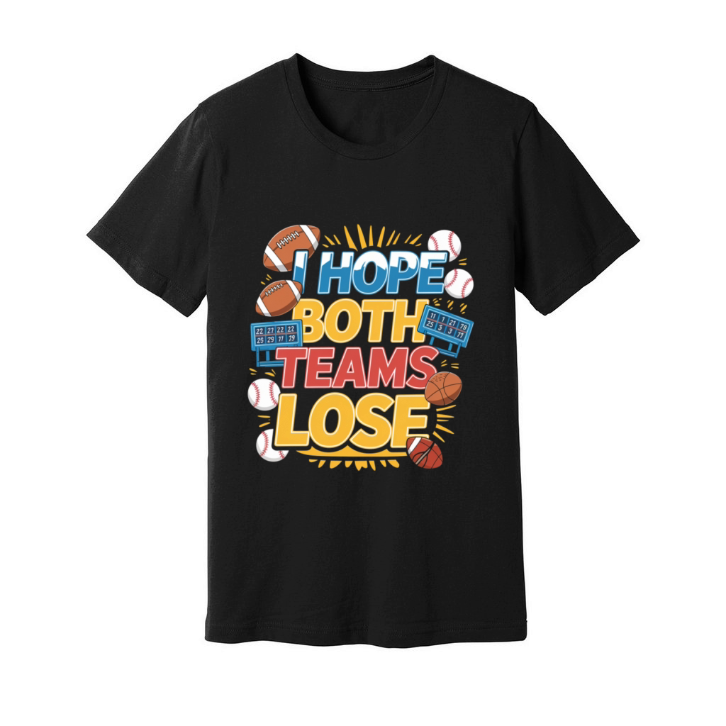 I Hope Both Teams Lose 4 Unisex Jersey Tee