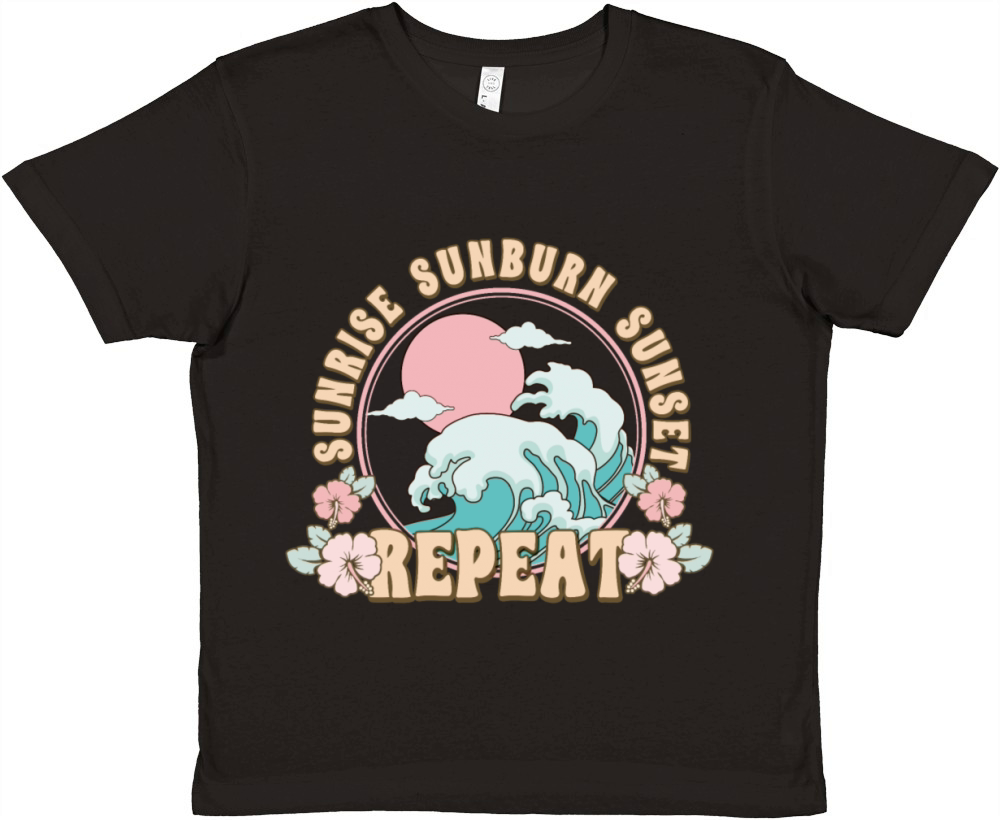 beach summertime Premium Kids Crewneck T-shirt