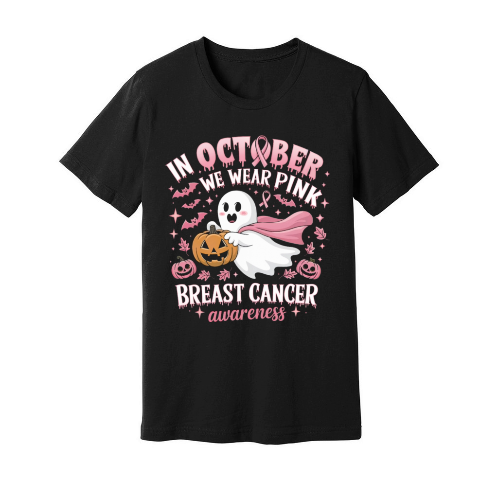 Breast Cancer Awareness In October We Wear Pink Unisex Jersey Tee
