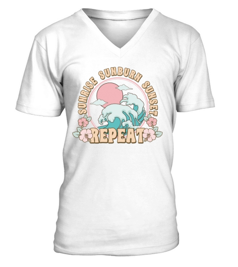 beach summertime V-Neck T-shirt