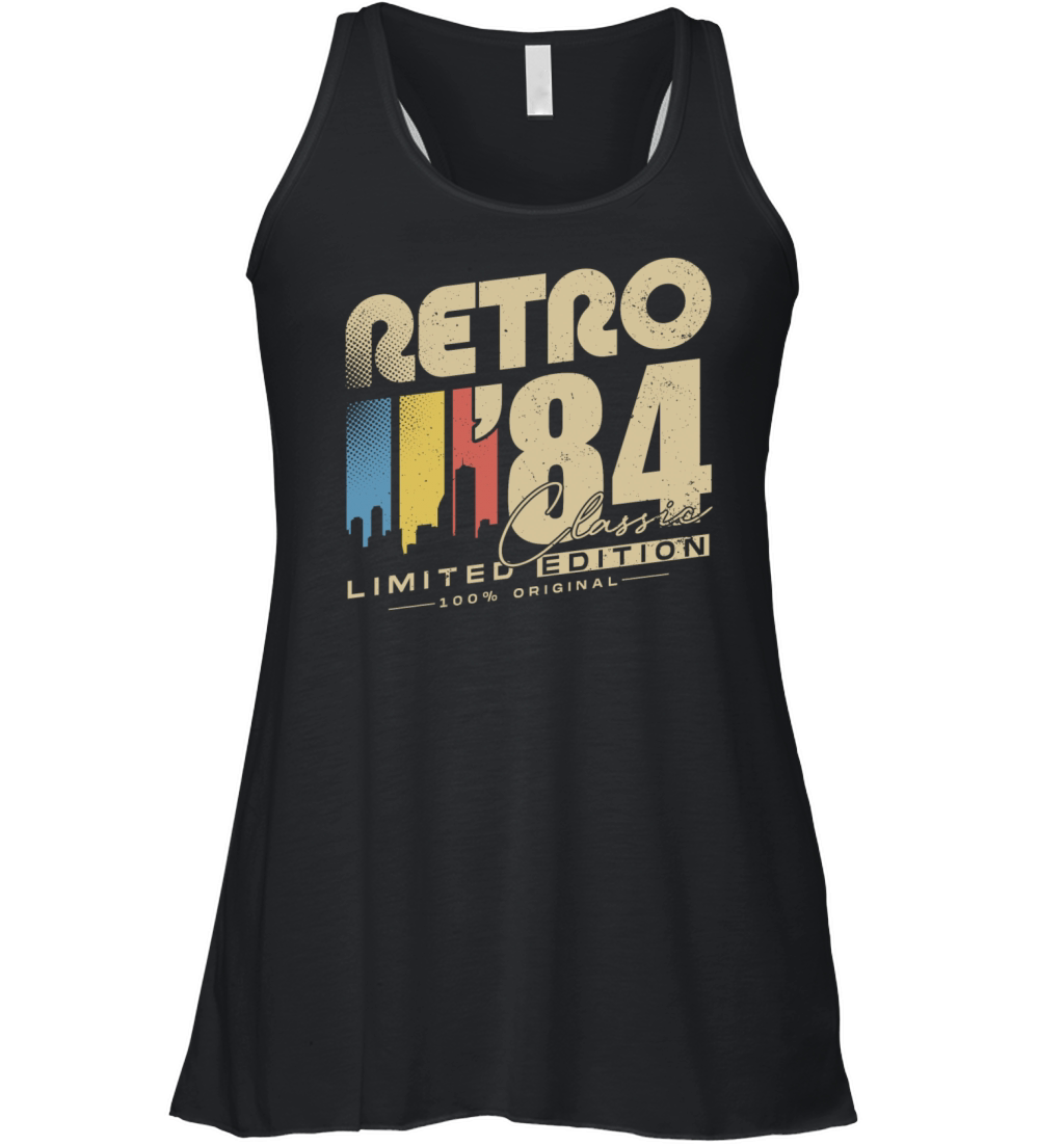 Retro 1984 Classic Jahrgang Geburtstag Geschenk Women's Flowy Tank Top