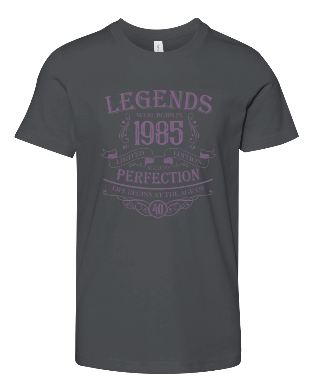 Born 1985 Aged to Perfection Vintage Youth Unisex Jersey Tee
