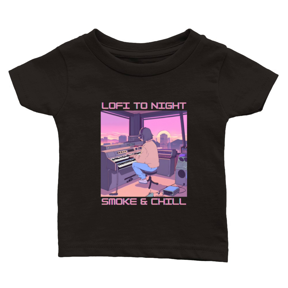 Lofi Nights - Chill Vibes Classic Baby Crewneck T-shirt