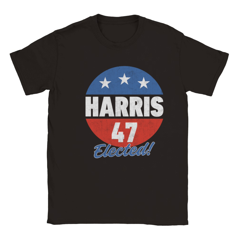 Harris 47 Elected 2024 Election 47th President Classic Kids Crewneck T-shirt
