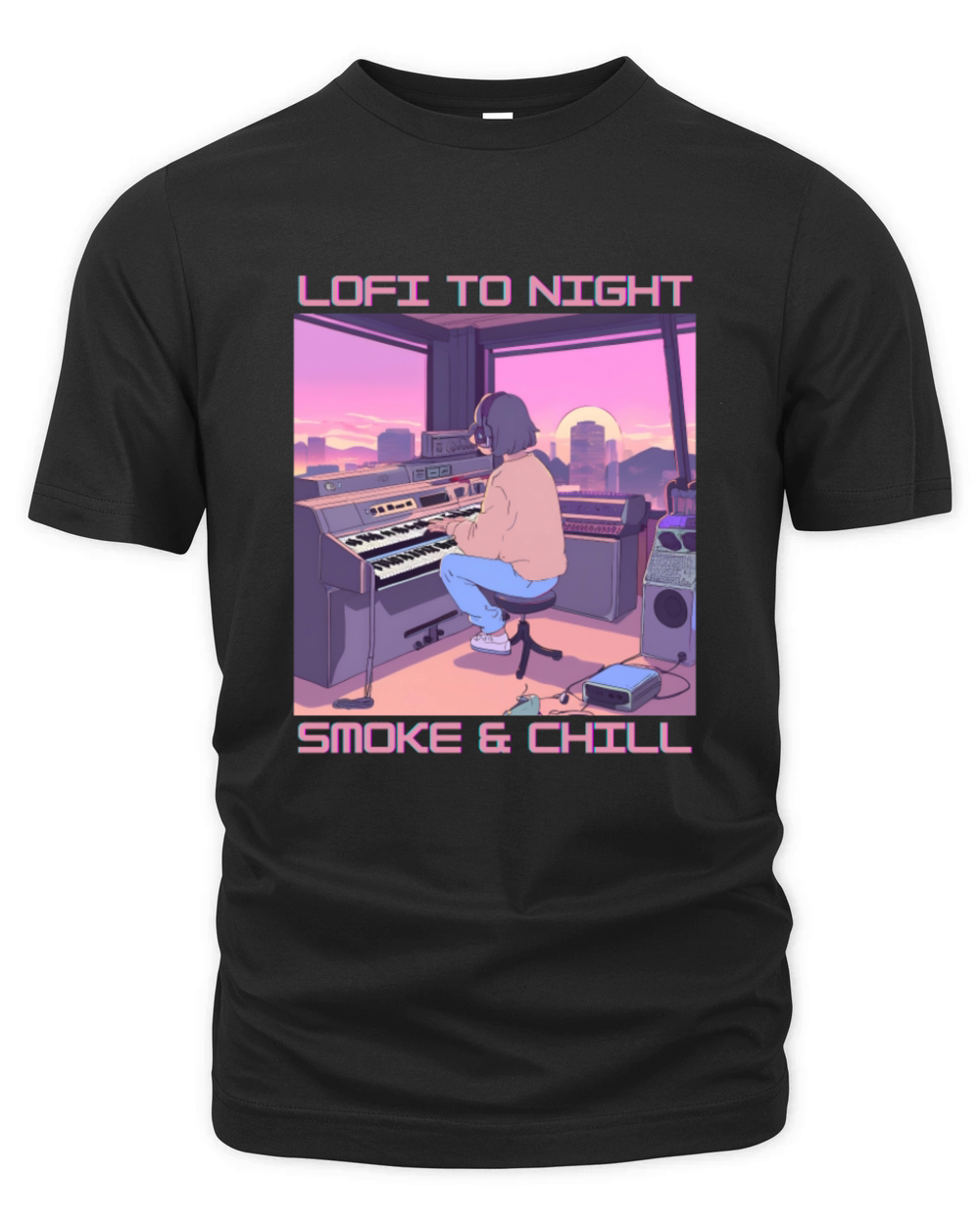 Lofi Nights - Chill Vibes Organic Unisex T-shirt