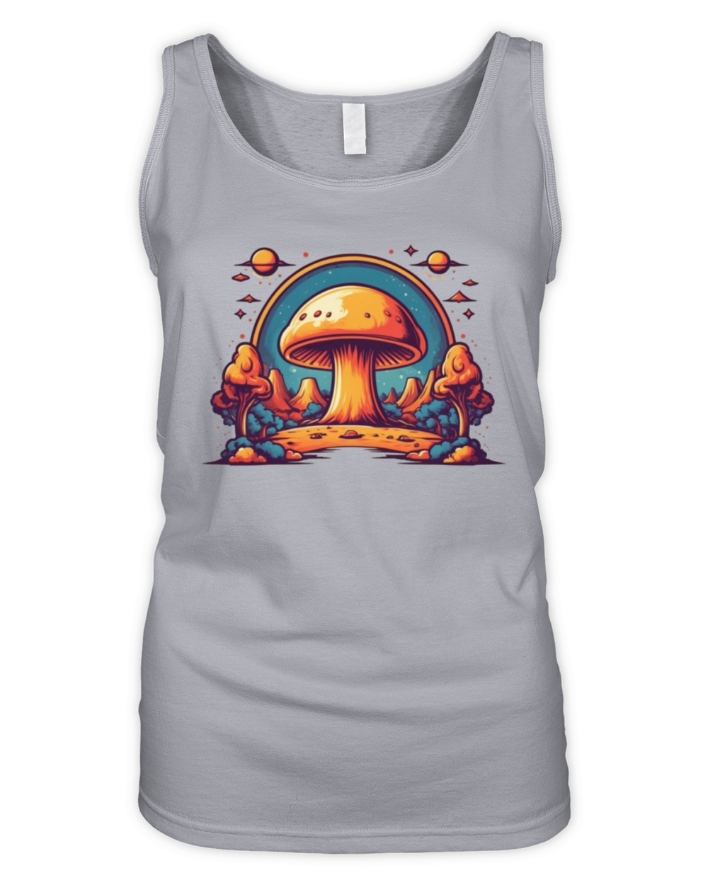 Atomic Mushroom Cloud Over Desert Organic Women's Tank Top