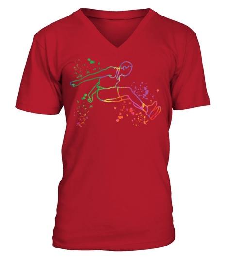Long Jumper Long Jumping Kids Long Jump V-Neck T-shirt