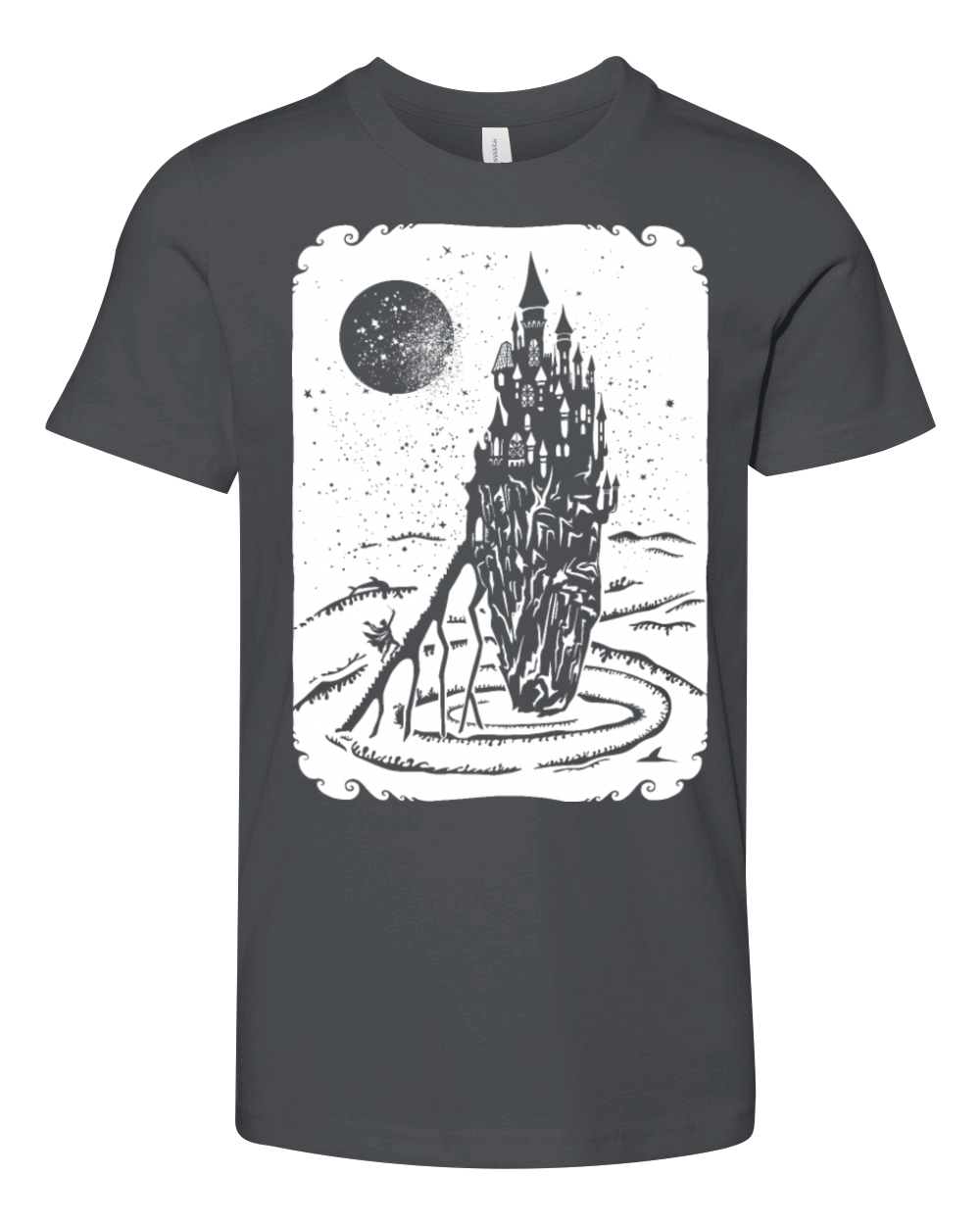 Vintage Fairy tail Castle sea Youth Unisex Jersey Tee