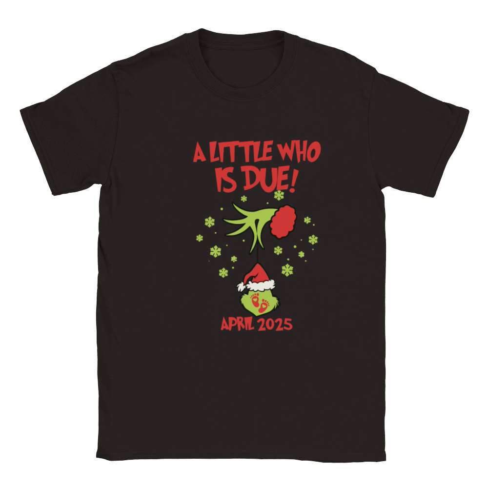 Little Who Is Due Vintage Witch Xmas Retro Santa Classic Kids Crewneck T-shirt