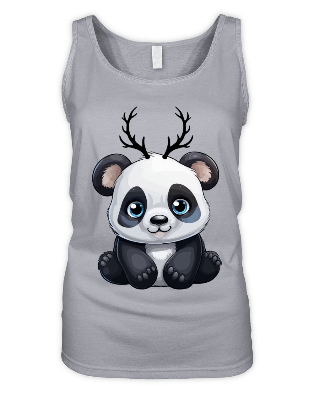 cute panda design gift for christmas Organic Women's Tank Top