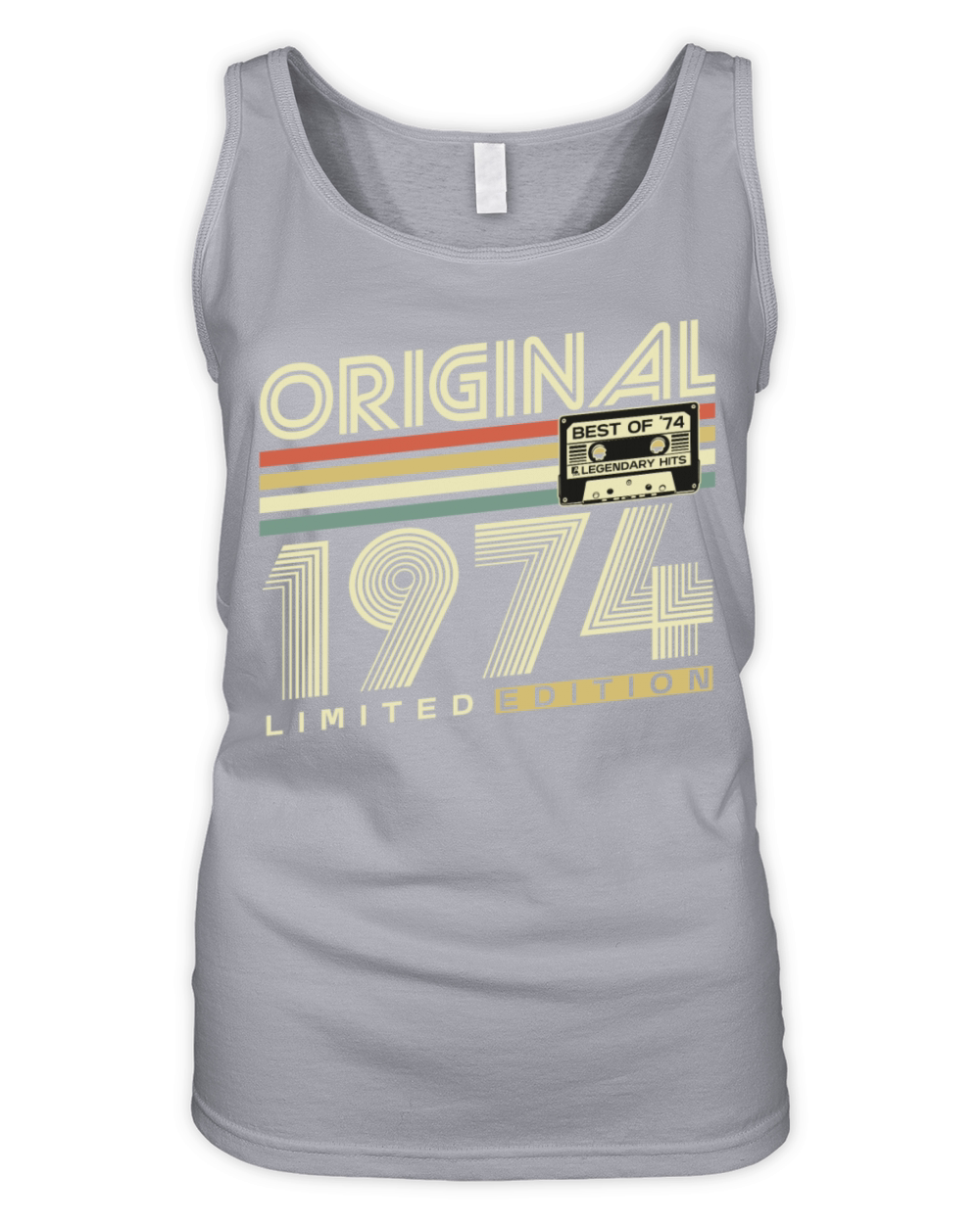 Original 1974 Vintage Retro 50th birthday Organic Women's Tank Top