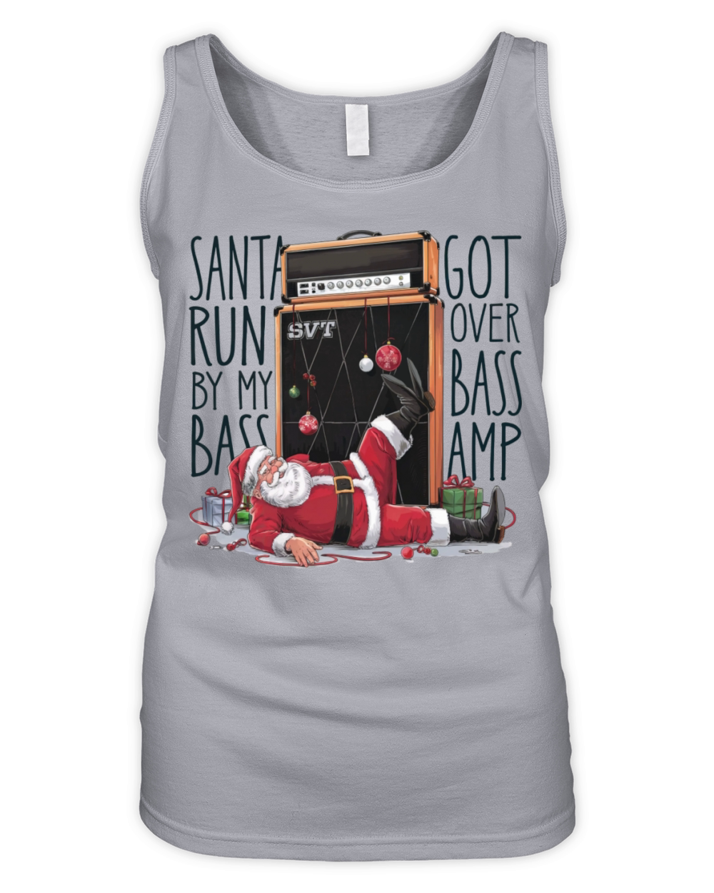 Santa got runover by my bass amp Organic Women's Tank Top
