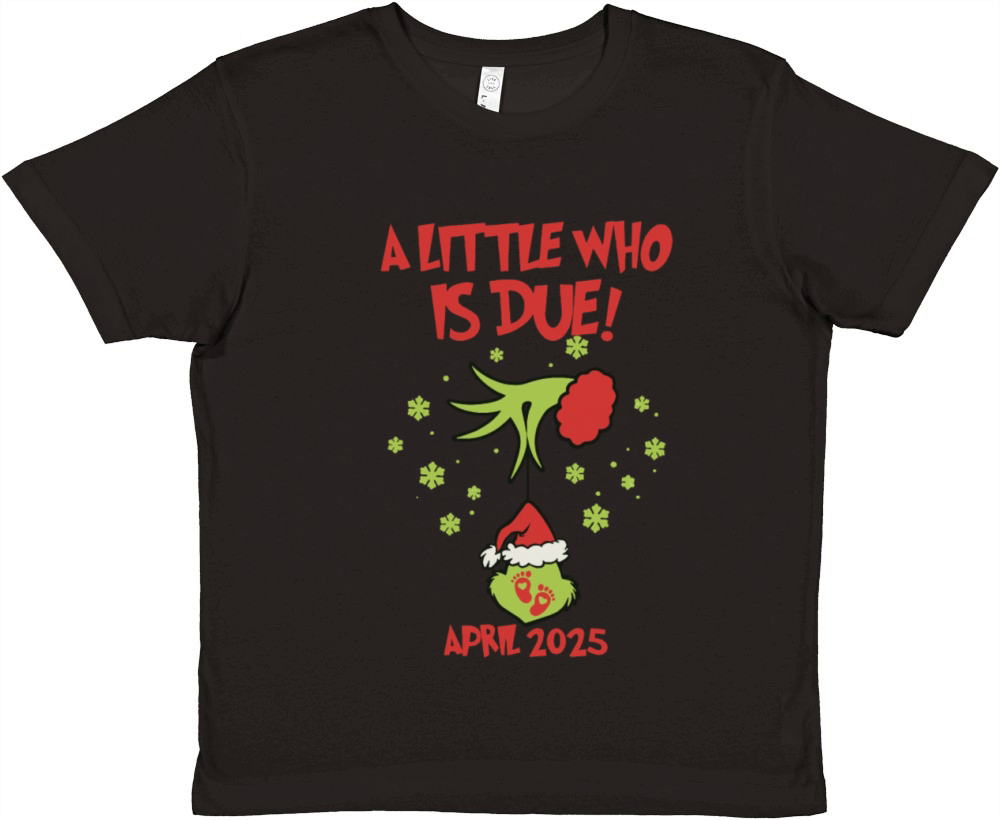 Little Who Is Due Vintage Witch Xmas Retro Santa Premium Kids Crewneck T-shirt