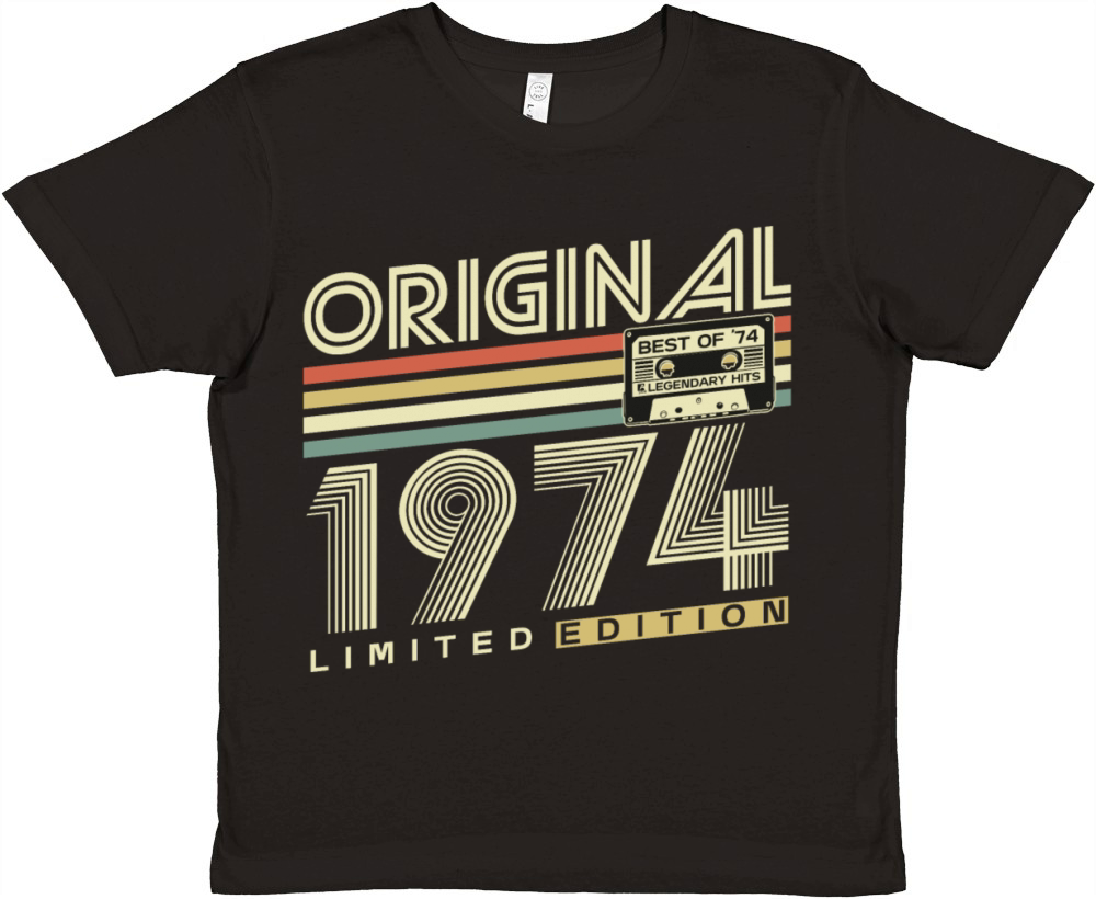 Original 1974 Vintage Retro 50th birthday Premium Kids Crewneck T-shirt