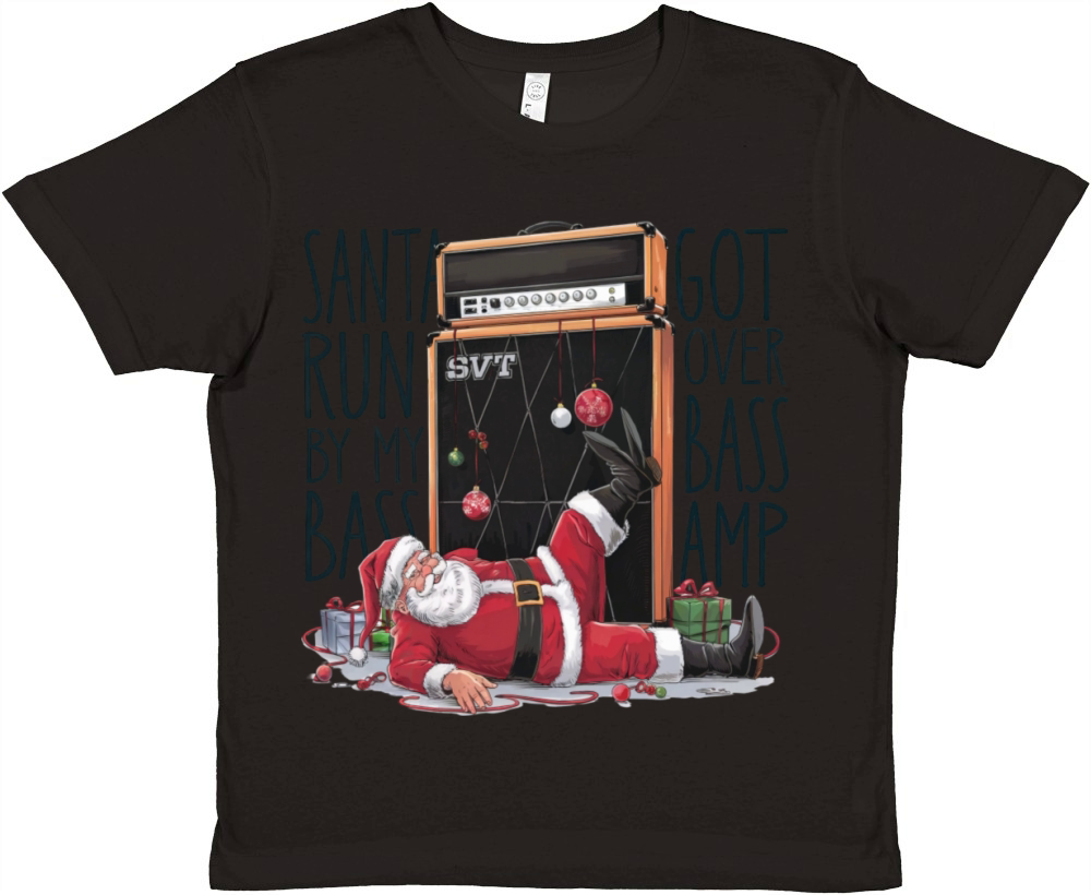 Santa got runover by my bass amp Premium Kids Crewneck T-shirt