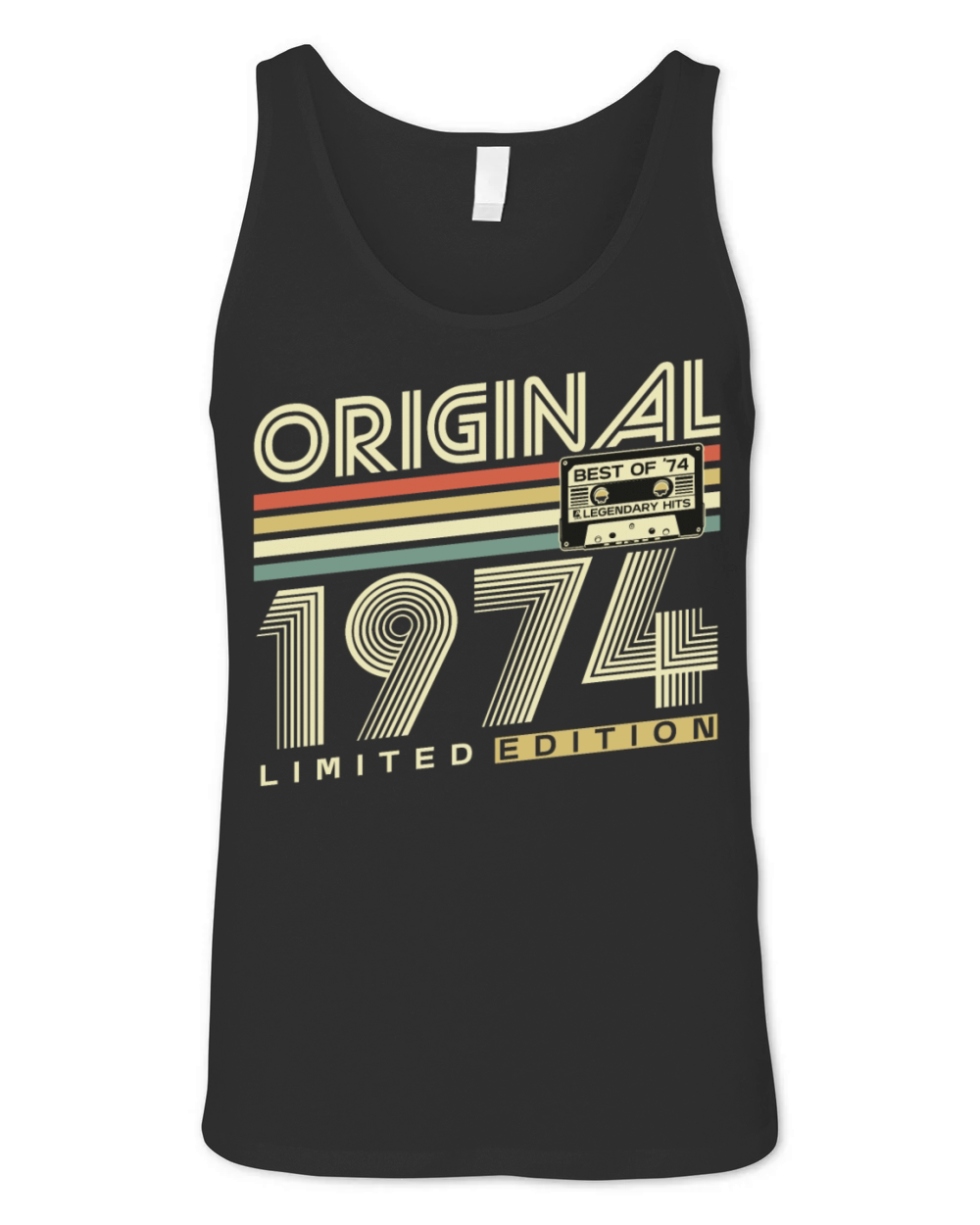 Original 1974 Vintage Retro 50th birthday Unisex Jersey Tank