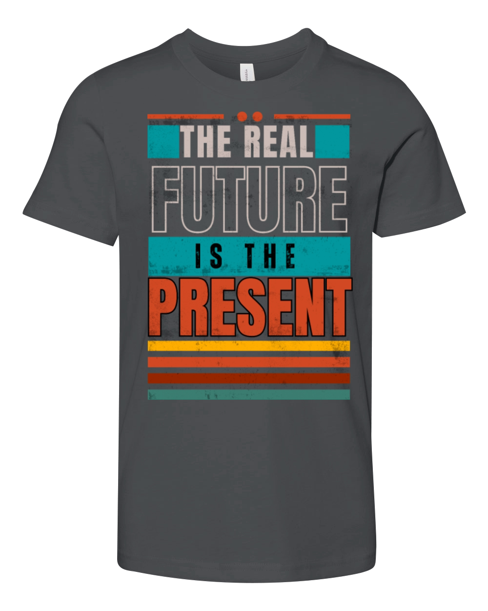 The Real Future is the Present Youth Unisex Jersey Tee