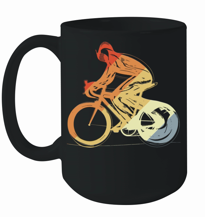 Cyclist Vintage Look Ceramic Mug