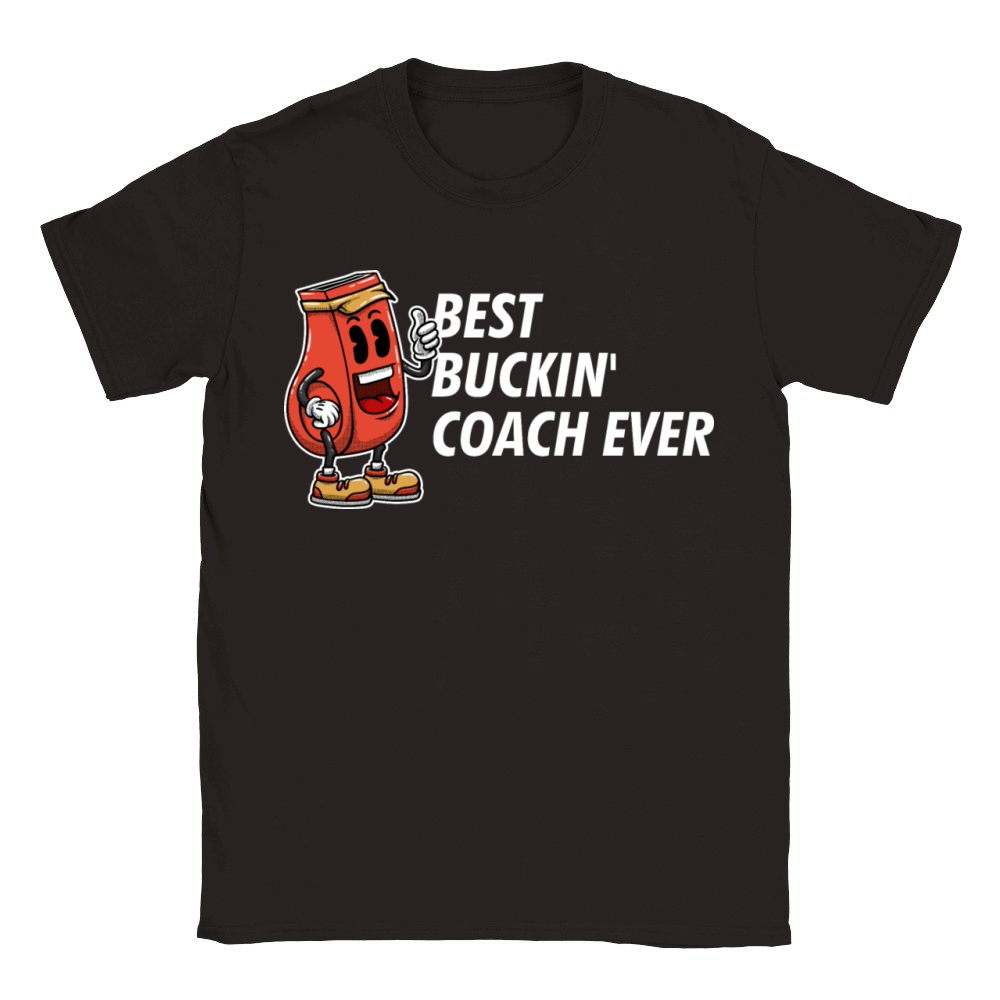 Best Buckin Coach Ever Funny Coaching Humor Mentor Classic Kids Crewneck T-shirt