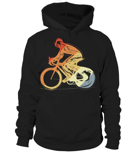 Cyclist Vintage Look Hoodie Unisex