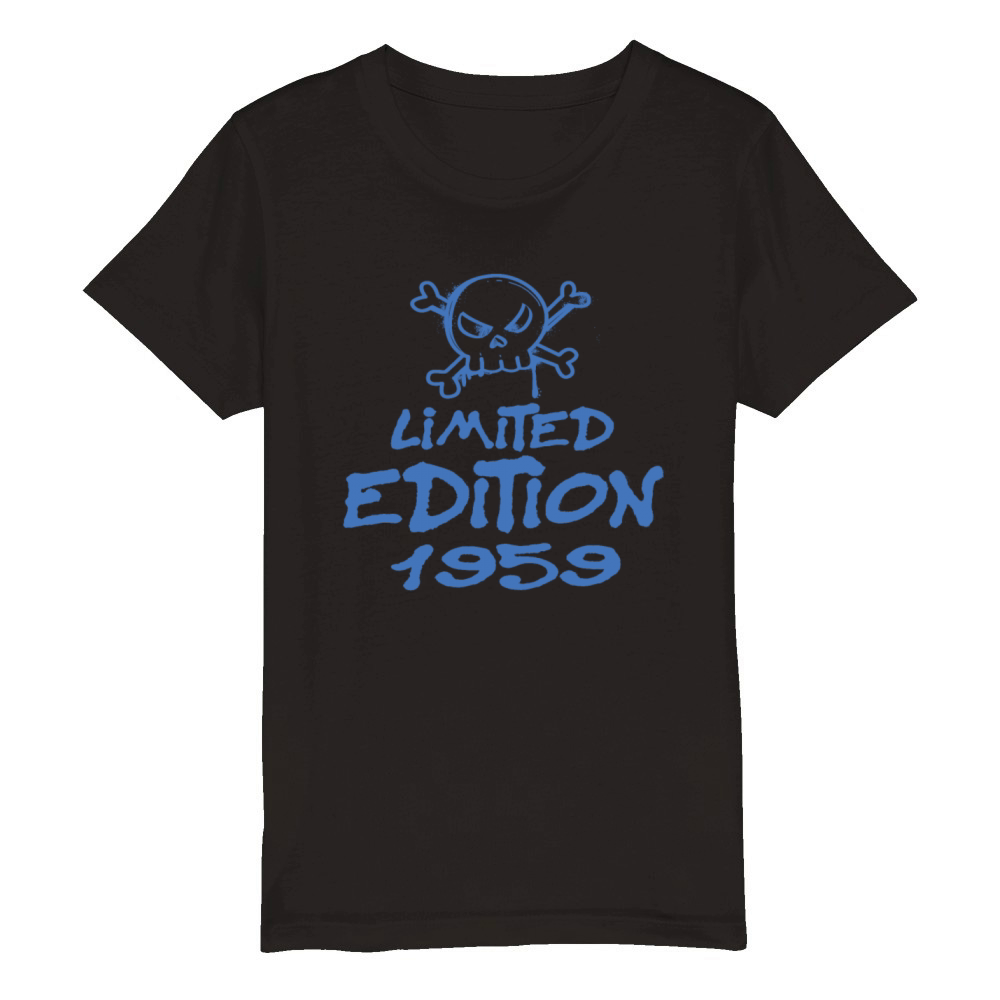 Limited Edition 1959 Birthday 1959 Born Organic Kids Crewneck T-shirt