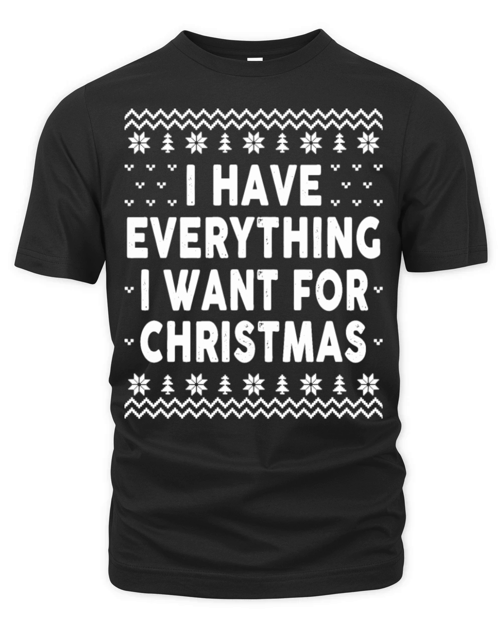 I Have Everything I Want for Christmas Organic Unisex T-shirt