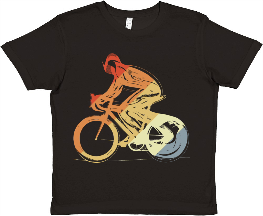 Cyclist Vintage Look Premium Kids Crewneck T-shirt