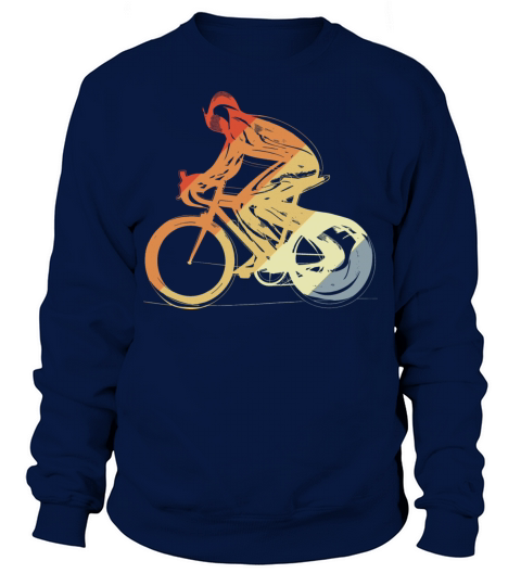 Cyclist Vintage Look Sweatshirt Unisex