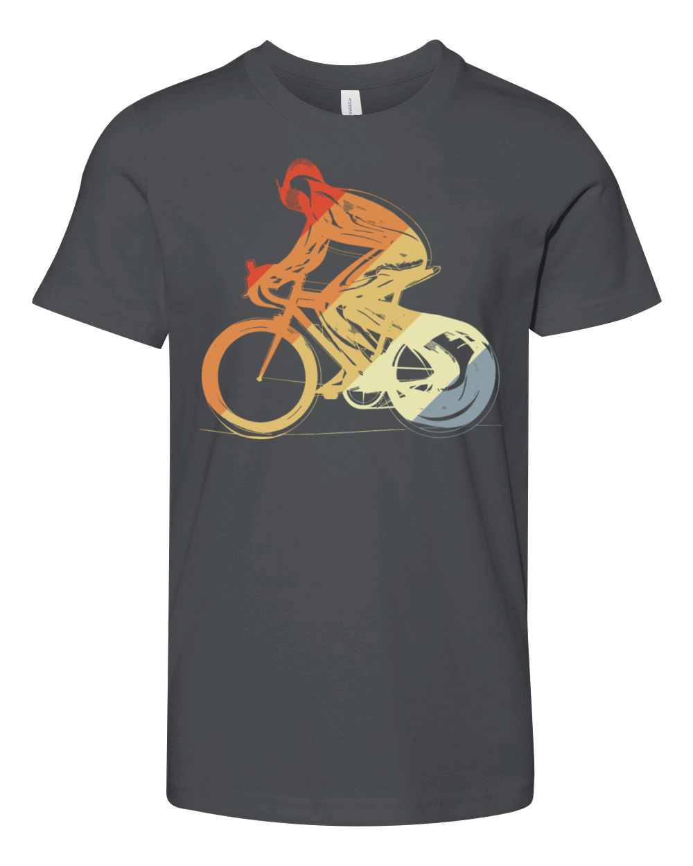 Cyclist Vintage Look Youth Unisex Jersey Tee