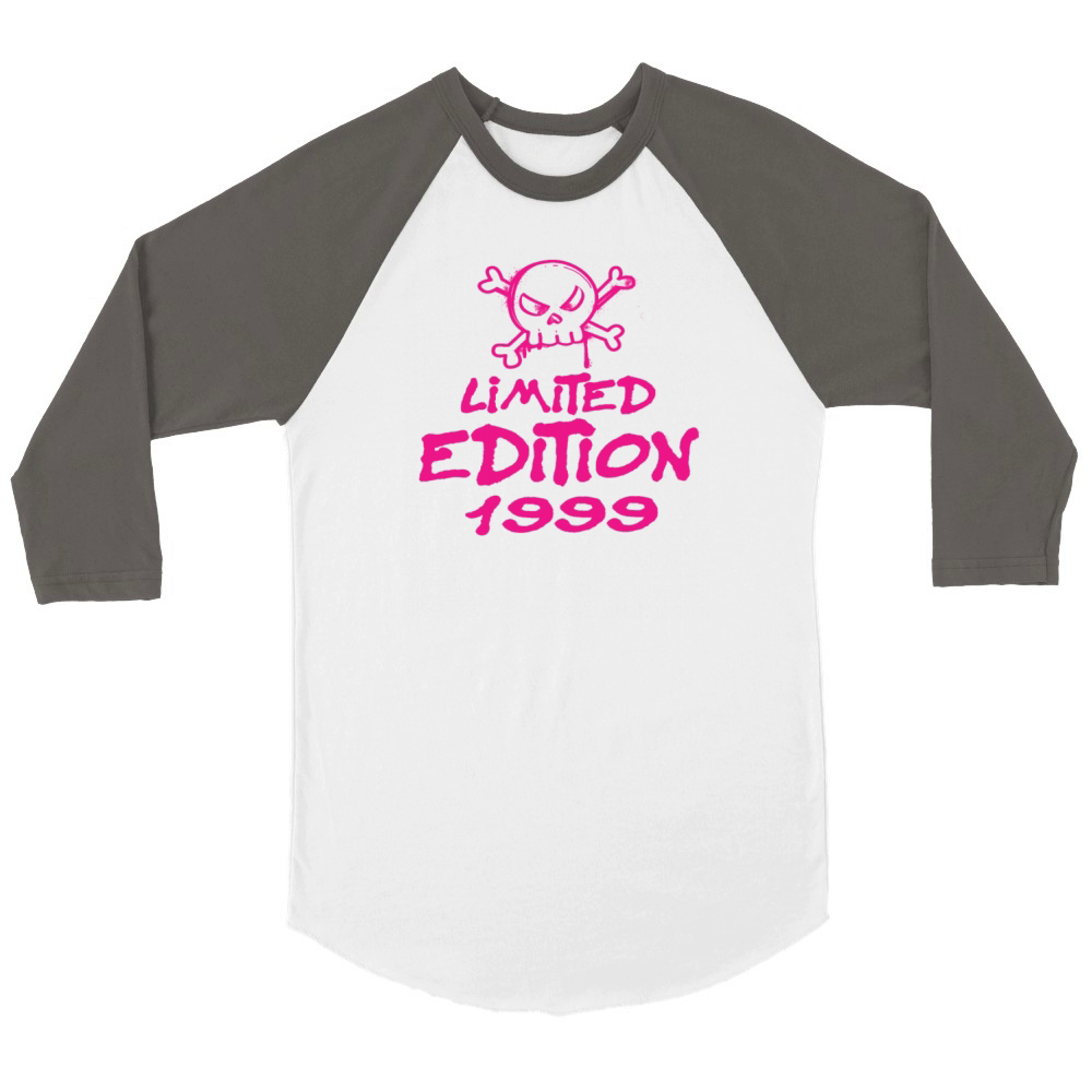 Limited Edition 1999 Birthday 1999 Born Unisex ¾ sleeve Raglan T-shirt