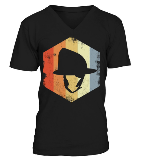 Vintage Firefighting Helmet V-Neck T-shirt