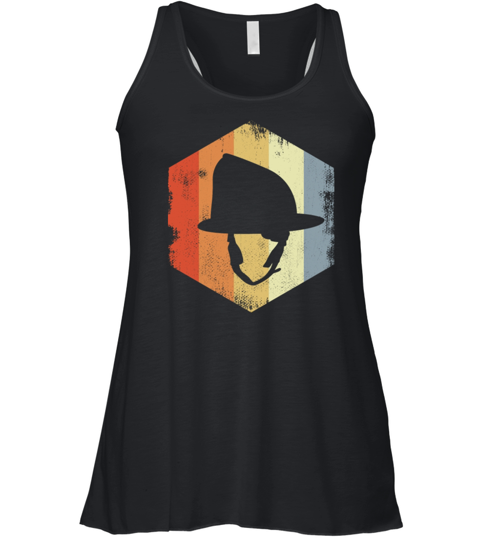 Vintage Firefighting Helmet Women's Flowy Tank Top
