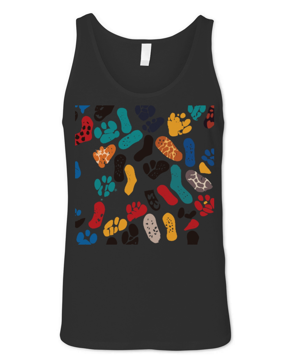 Personalized Retro Minimalist Sole Marks T-Shirt Unisex Jersey Tank