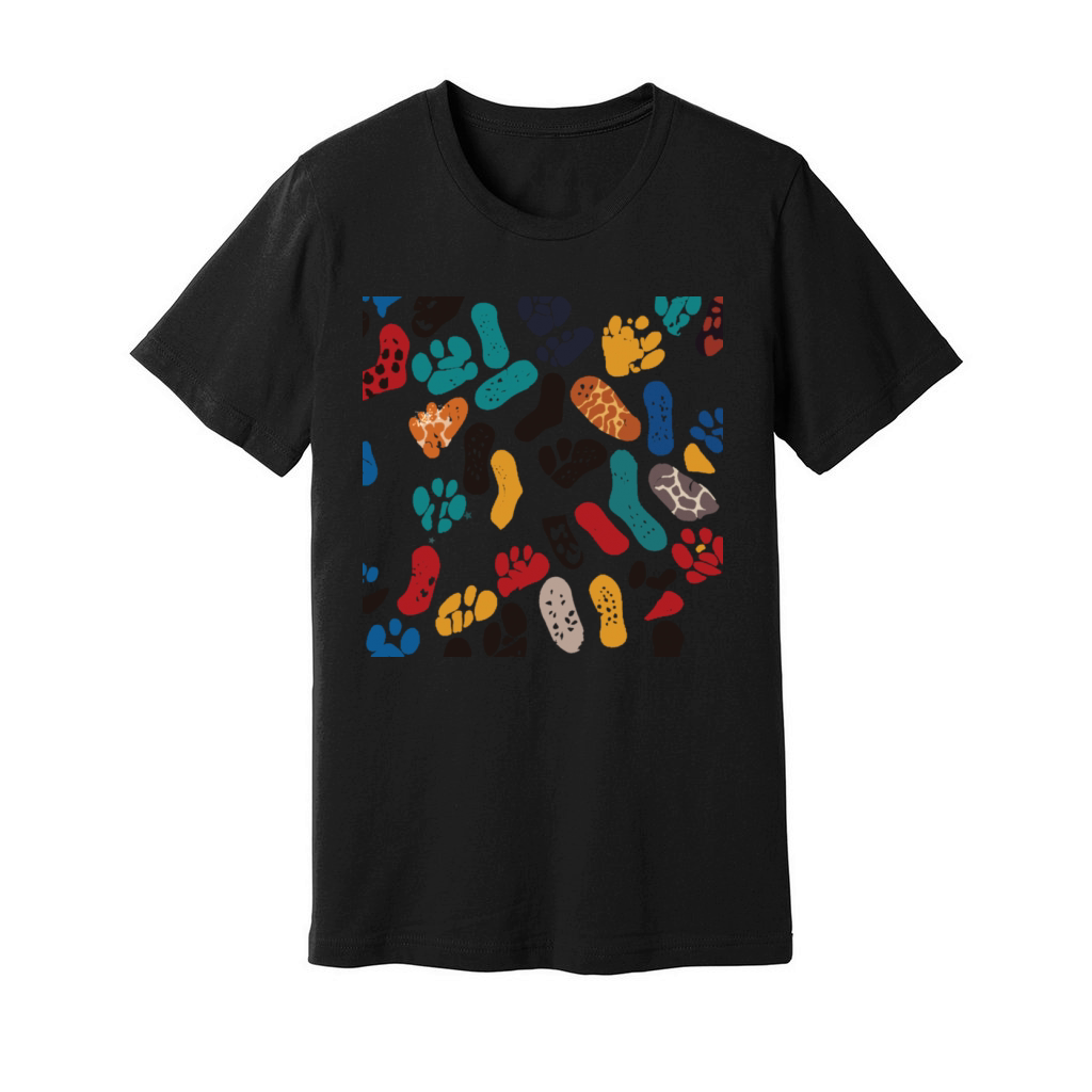 Personalized Retro Minimalist Sole Marks T-Shirt Unisex Jersey Tee