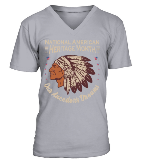 National American Heritage Month Commemorative V-Neck T-shirt