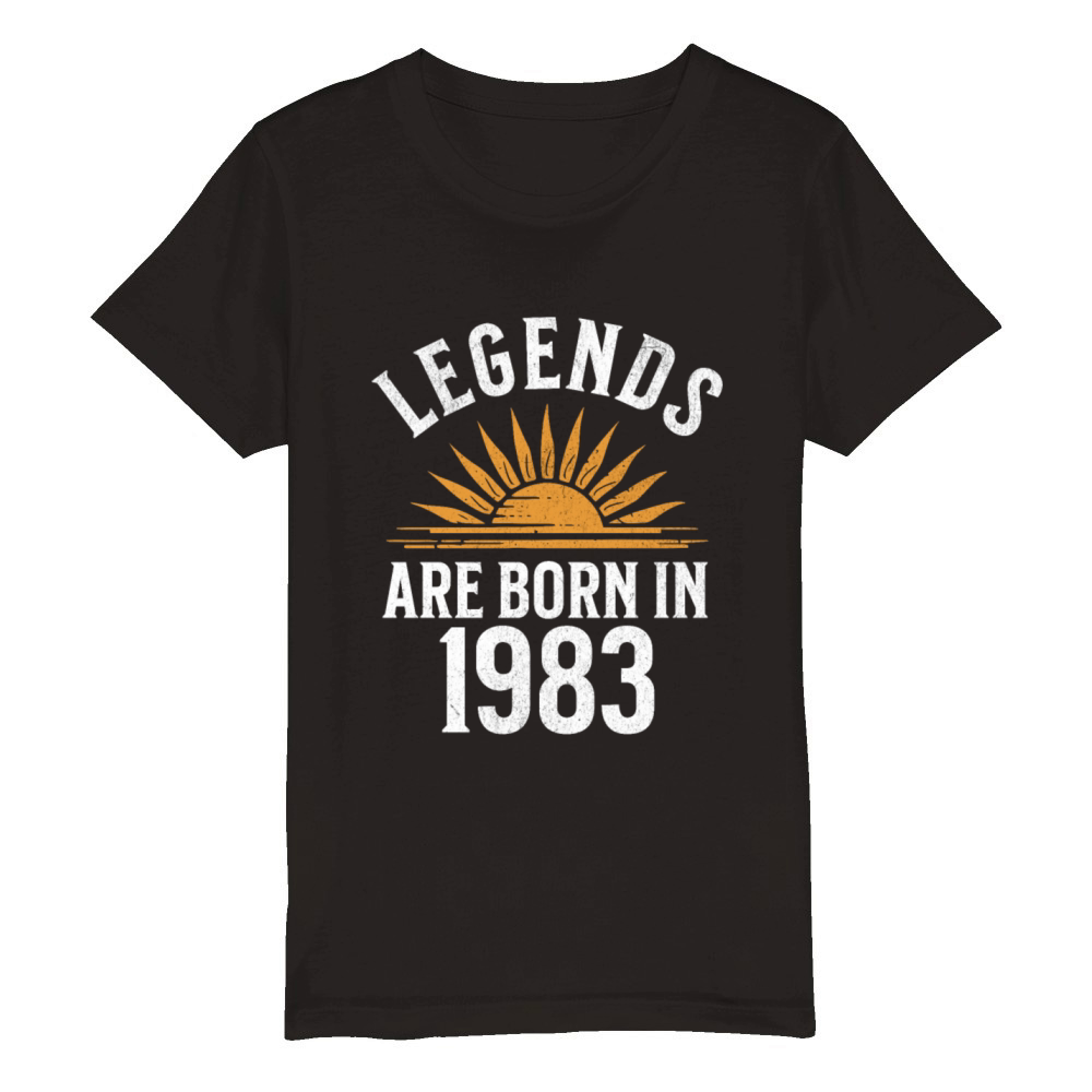 Legends were born in 1983 - gift idea Organic Kids Crewneck T-shirt