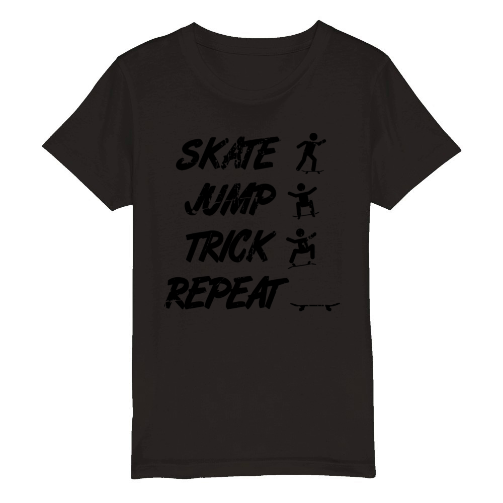 Skateboarder Quote Organic Kids Crewneck T-shirt