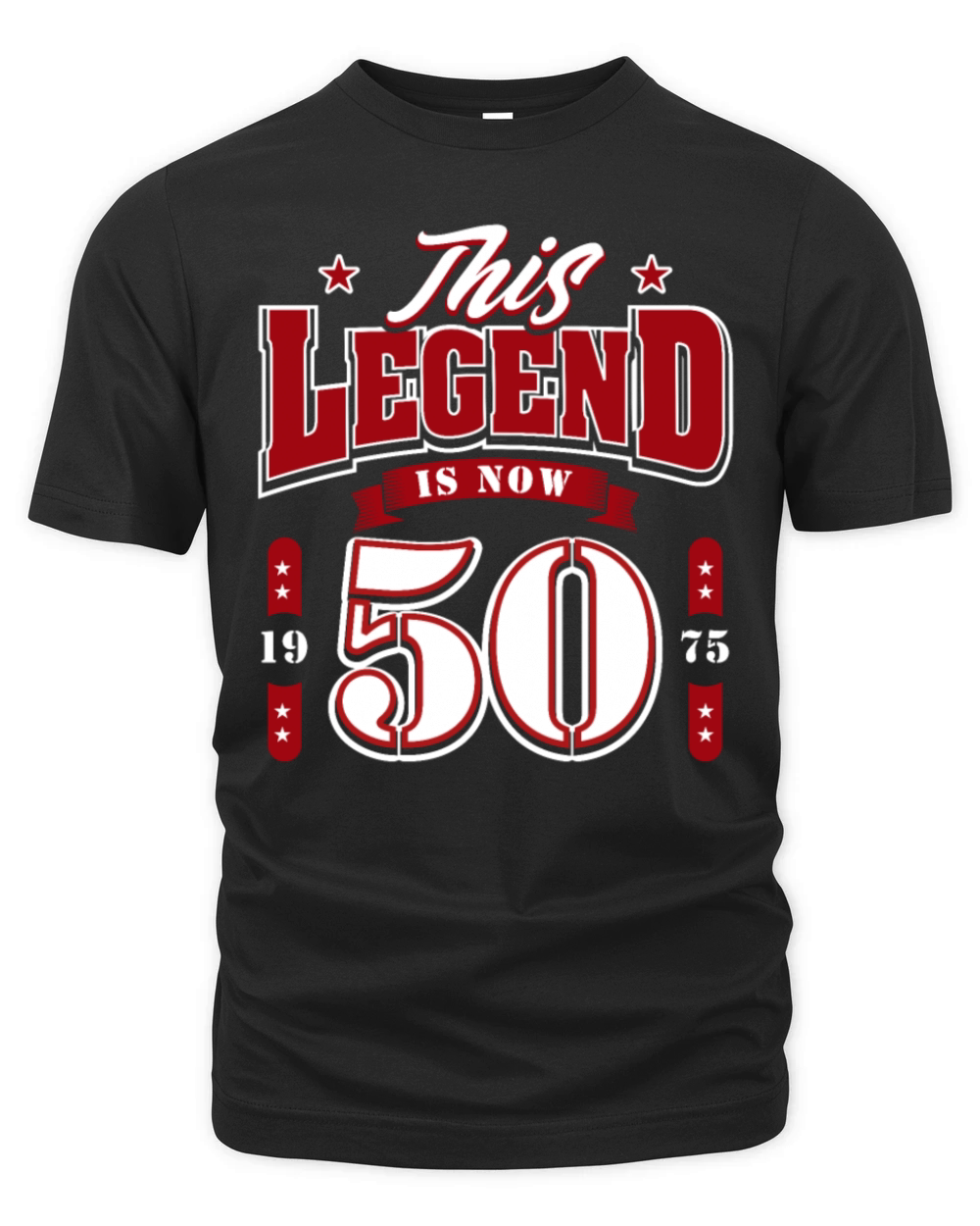 50th Birthday 1975 Legend 50 Years Organic Unisex T-shirt