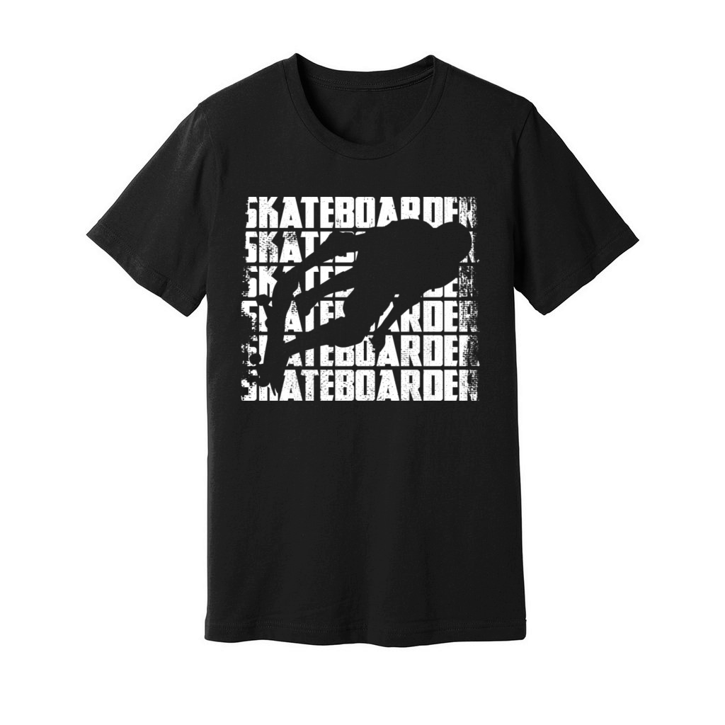 Funny Skateboarder Unisex Jersey Tee